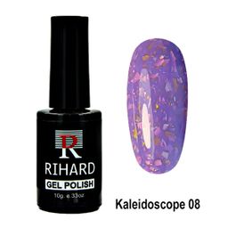 Rihard Gel Polish Kaleidoscope Гель-лак с разноцветными хлопьями, 10 мл №08