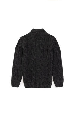 Меланжевый свитер антрацитового цвета для мальчика Неожиданная скидка в корзине - U.s. polo assn фото 4