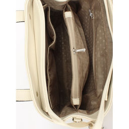 Сумка женская искусственная кожа ADEL-221, 1 отд+карм/пер, бежевый св флотер 253536 - Adelia фото 3