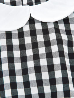 Платье для девочки в клетку UD 2676 синий - Mini maxi фото 8