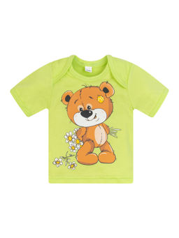 Комплект детский салатовый мишка с ромашками 706п (92, 56)