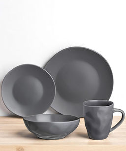 НАБОР ПОСУДЫ ОБЕДЕННЫЙ BRONCO SHADOW НА 4 ПЕР. 16 ПР. СЕРЫЙ  фото 8