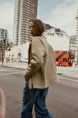 FAUX SUEDE BIKER JACKET - Zara фото 9