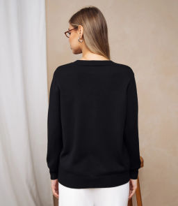 Джемпер #КТ24069, чёрный - Dommod фото 3