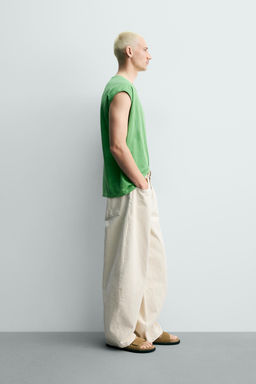 CAMISETA TANK LAVADA / Verde