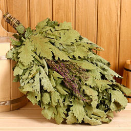 Веник для бани, дубовый, 55 см, с шалфеем, «Добропаровъ»