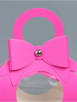 Цена за 10 шт. Коробка складная, с бантом и ручкой, 13?6.5?4 см, розовая - UPAK LAND фото 2