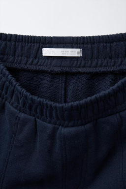 STRAIGHT-LEG PLUSH TROUSERS WITH SLOGAN - Zara фото 4