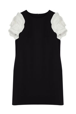 Siyah Gul Detayl? Mini Dokuma Elbise TWOSS24EL01094 - Trendyolmilla фото 8