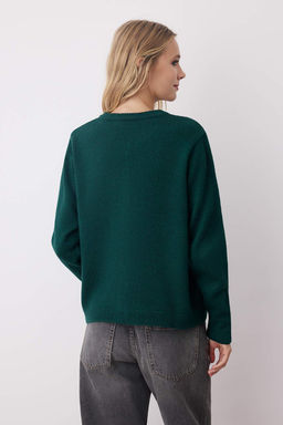 Zumrut Yesili More Sustainable Yumusak Dokulu Basic Triko H?rka TWOAW26HI00147 - Trendyolmilla фото 4