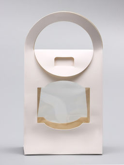 Цена за 5 шт. Коробка - пакет с ручкой, белая, 16?12?6 см - UPAK LAND фото 2