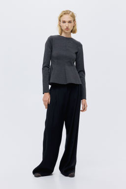 Top de punto con peplum - H&m фото 2