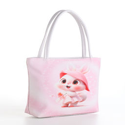 Сумка детская «Кролик», для девочки, на молнии, розовая