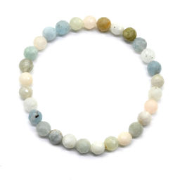 Браслет из берилла шарик граненый 6мм, 17см