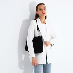 Сумка-тоут на молнии, цвет чёрный - Simaland фото 3