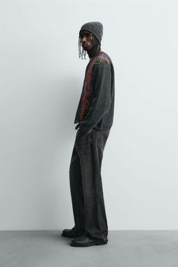 DIAMOND JACQUARD CARDIGAN - Zara фото 4