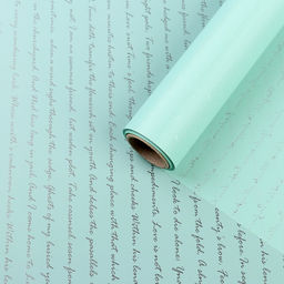 Пленка для цветов Послание, мятный, 0,6 х 10 м