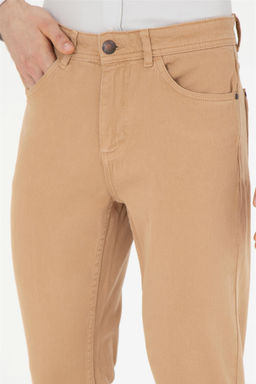 Мужские брюки песочного цвета из парусины - U.s. polo assn фото 6