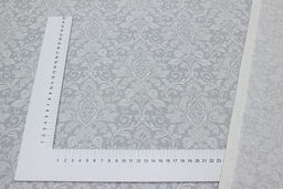 Рогожка Вензель цв.св.серо-голубая дымка, ш.1.5м, хлопок-100%, 165гр/м.кв - Купава фото 3