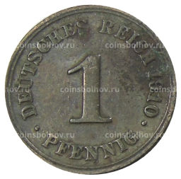 Монета 1 пфенниг 1910 года F Германия