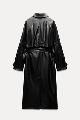 FAUX LEATHER TRENCH COAT - Zara фото 6
