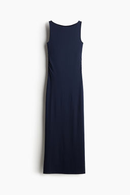 Maxivestido ajustado con dise?o drapeado