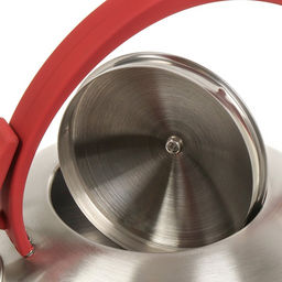 Чайник нерж. сталь, 2.8 л, со свистком, зеркальн., ручка с покр., нейлон, Daniks, индукция GS-04003  фото 3