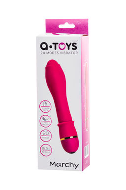 Нереалистичный вибратор A-Toys by TOYFA Marchy, силикон, розовый, 16,6 см, 3