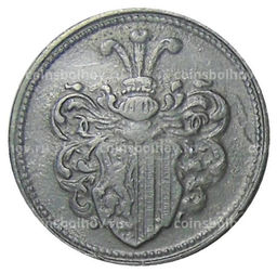 Монета 20 пфеннигов 1918 года Транспортный нотгельд  Лейпциг