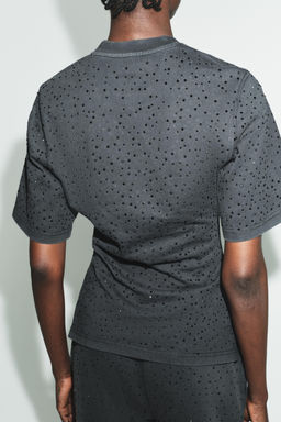 SHINY SHORT SLEEVE T-SHIRT - Zara фото 4