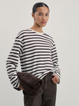 Лонгслив в полоску из хлопка / Zarina