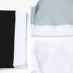 Набор трусов слипы MINAKU рубчик размер 48-50 (белый, бежевый, чёрный) 3 шт.