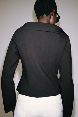 BLAZER ENTALLADA ZW COLLECTION / Negro - Zara фото 3