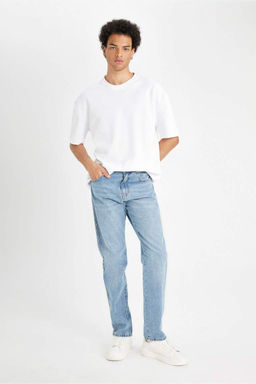 Straight Fit Normal Kal?p Normal Bel Boru Paca Jean Pantolon - Defacto фото 3