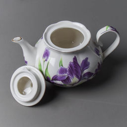 Чайник заварочный 800 мл / GF3-TP /уп 18/ костяной Ирисы - Галеонтрейд фото 9