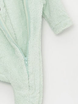 Nak?? Detayl? Kadife Erkek Bebek Tulum (0-12 Ay Patikli, 12 Ay+ Patiksiz) - Waikiki фото 3