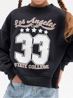 Свитшот 33 детский девочка графит - София фото 6