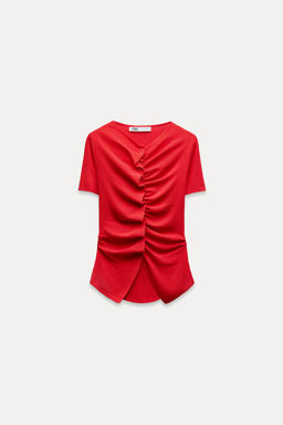 DRAPED KNIT TOP - Zara фото 12