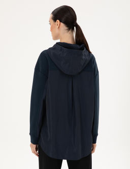 Lacivert Oversize Modal Kuma_ Sweatshirt - Pierre cardin фото 5
