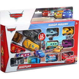 Набор Тачки, 12 инерционных машин