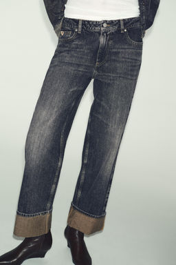 Z1975 STRAIGHT JEANS WITH TURN-UP HEMS