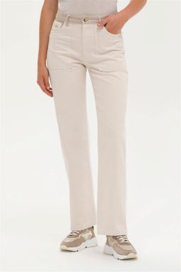 Женские кремовые джинсовые брюки Неожиданная скидка в корзине - U.s. polo assn фото 2