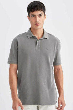 New Regular Fit K?sa Kollu Pike Polo Tisort