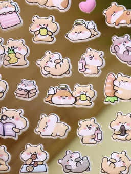 Наклейки "Happy hamster" (9*22,5 см)