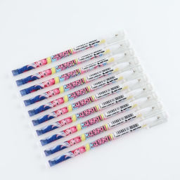 Цена за 10 шт. Ручка пластик шариковая, синяя паста, 0,5 мм Кавай - Artfox фото 3