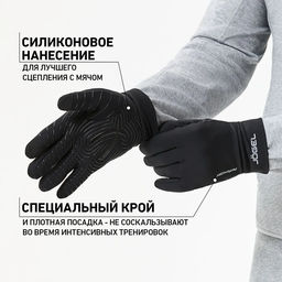 Перчатки JOGEL DIVISION Training Gloves, черный  фото 9