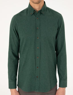 Рубашка Pierre Cardin Regular Fit зеленая