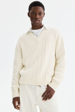 Jersey en punto trenzado Regular Fit - H&m фото 2