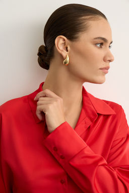 Рубашка из сатина с завязками - Mollis фото 4