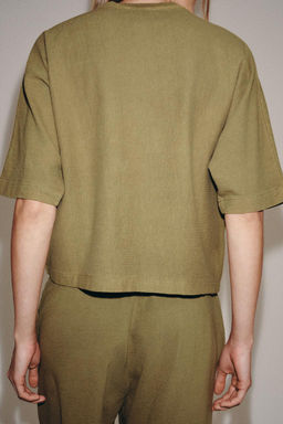 FADED-EFFECT SHORT SLEEVE T-SHIRT - Zara фото 3